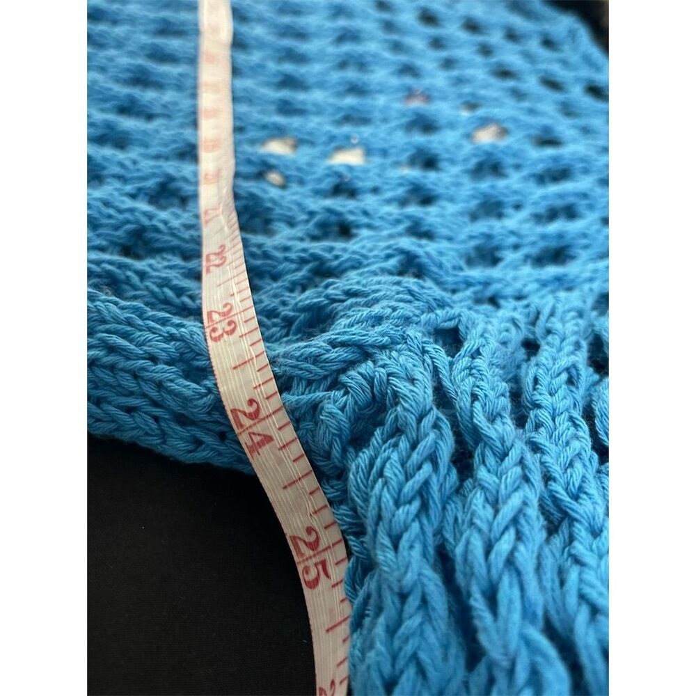 NWT Free People Sabara Sweater MIDI Sz Medium oversized Malibu blue $98 sold out - Picture 9 of 11